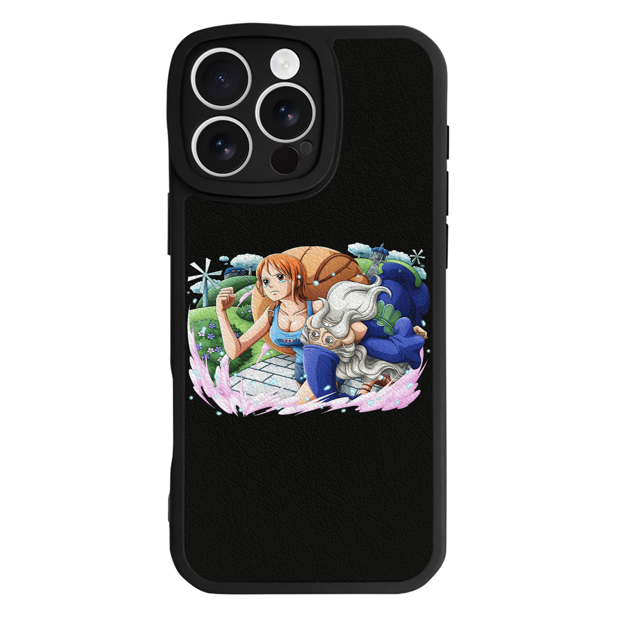 （画像用） ワンピース ナミ ONE PIECE Nami 【iPhone 16シリーズ対応】シリコンスマホケース（レザー調） 材質：シリコン